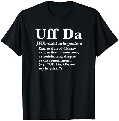 T-shirt de definição uff da