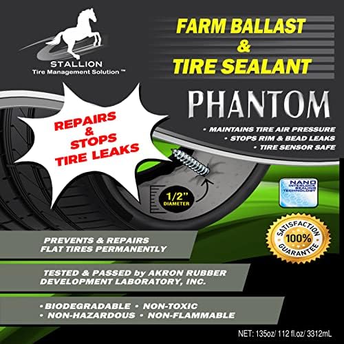 O lastro da fazenda Phantom e o selante dos pneus - desempenho superior - reparo de pneus - vazamentos de parada - prolongar a vida útil dos pneus - todo o tempo - velocidade lenta - ARDL aprovado