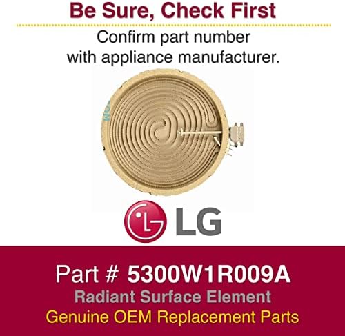 LG 5300W1R009A elemento de superfície radiante de OEM genuíno para linha elétrica de vidro LG/fogão/fornos