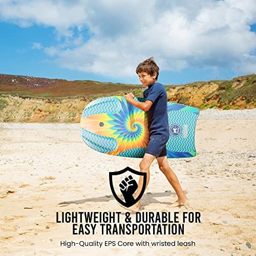 Back Bay Play BBP GRIP N RIDE SERIAGEM BOYBOLO - 33 a 41 Lightweight EPS Core Body Boards, Boogie Boards for Beach Kids, Bodyboard para Surfing Kids and Adults Boogie Board