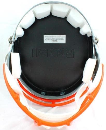 Ja'Marr Chase autografou o Cincinnati Bengals Flash F/S Speed ​​Helmet -Baw Holo - Capacetes da faculdade autografados