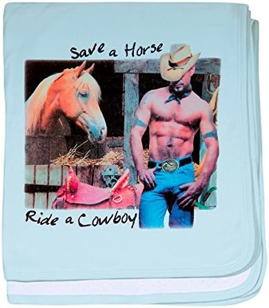 Royal Lion Baby Blanket Country Western Cowgirl Save um cavalo