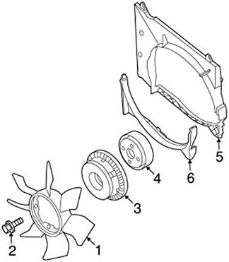 Peças Nissan genuínas - Fan de acoplamento