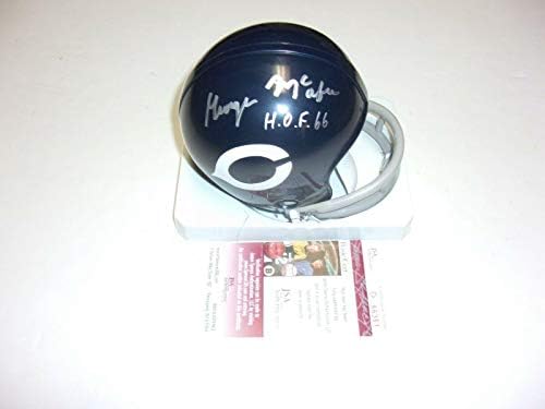 George McAfee Chicago Bears, HOF 66 JSA/CoA Mini capacete assinado - Mini capacetes autografados da NFL