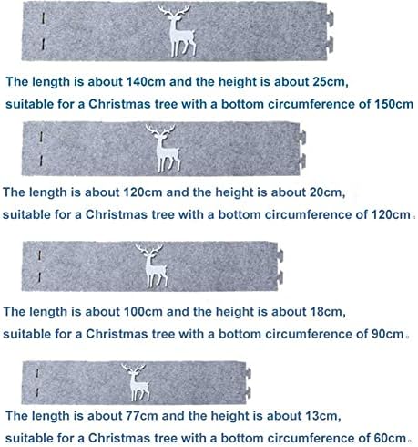 Anel de árvore de Natal, colar da árvore de Natal, saia de árvore de Natal, decoração de árvore de Natal para decoração em casa no inverno e no ano novo