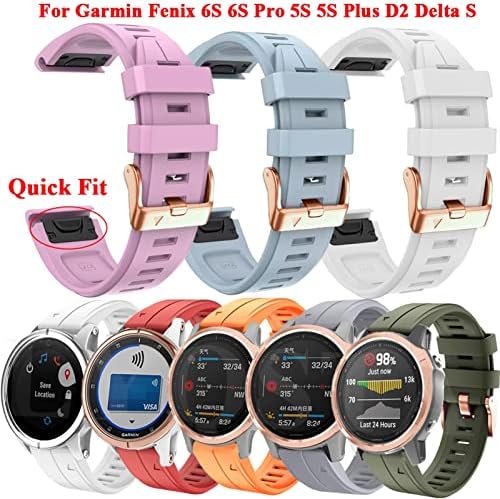 Pulseira Murve Strap de pulso de 20 mm para Garmin Fenix ​​7s Smart Watch Band Fenix ​​5S 6S 6S Pro EasyFit Raplel Release