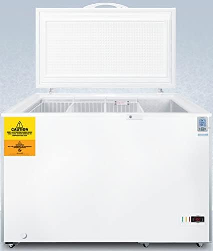 Summit Appliance Vlt134-35ºC Laboratório 12 Cu.ft. Freezer de peito com guardas de canto de aço inoxidável, termômetro