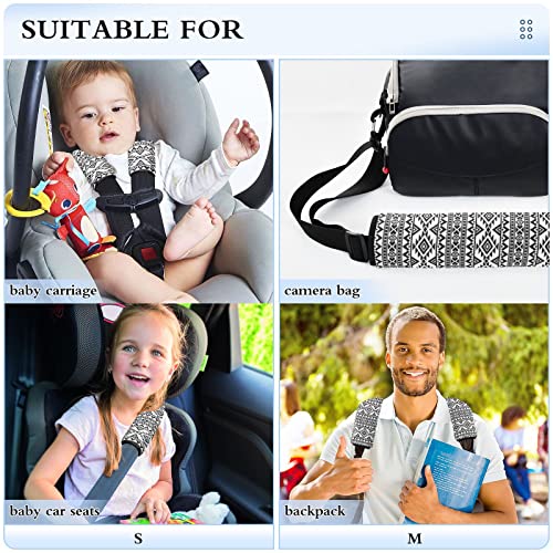 Tampas de alça de assento de carro boho para crianças bebês 2 pcs tiras de assento de carro almofadas de almofada de ombro protetor