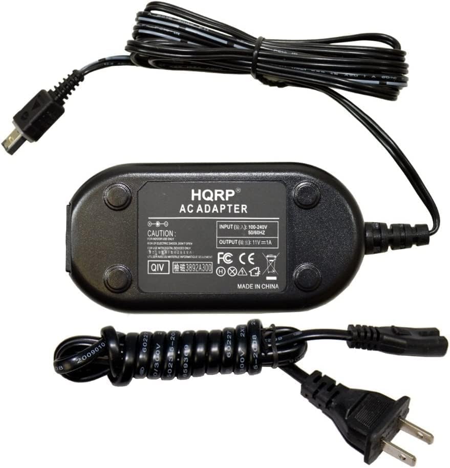 Carregador de adaptador de substituição do HQRP Compatível com JVC LY21104-001B LY21104-012A LY21343-001 LY21103-003 LY21103-004