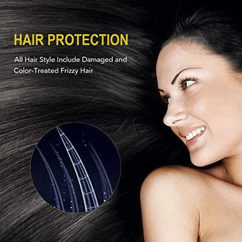 Protetor profissional de calor de óleo de argan, protetora de calor protetora de calor protege o cabelo de até 450 F de ferro liso, ferro e secador de cabelo, evita danos e quebra e pontas divididas - Sulfato livre