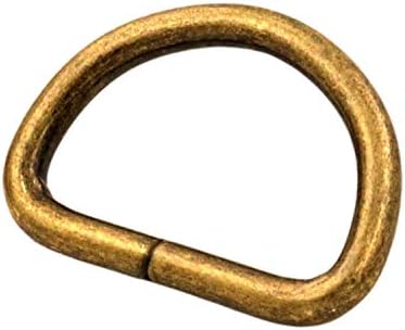 Fivela de bronze de metal genérico d fivela de 0,8 de diâmetro interno anel de loop para pacote de goleiro de cinta de 20