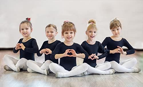 Equipe de Danshow Girls 'Basic Slave Longa Leotard para o Balé de Dança da Ginástica para Criança