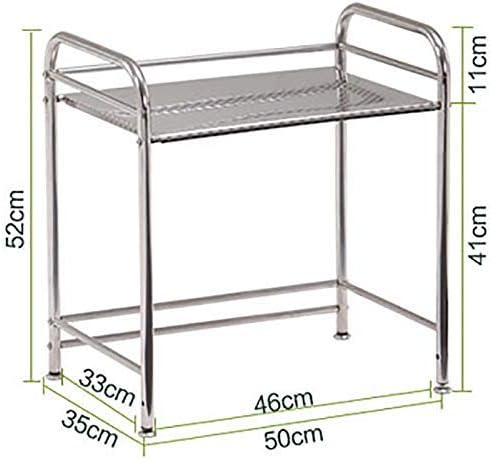 Rack de armazenamento KMMK Adequado para a cozinha sala de estar em casa, ， cozinha rack rack de microondas Stand Stand Standless Aço