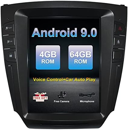 Estéreo Android Car para Lexus é 2010-2012 Versão alta 10,4 polegadas para a tela de toque de navegação por GPS com Bluetooth,