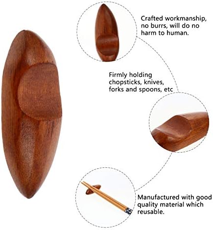 Pauzinhos chineses hemotônicos 6pcs artesanais de madeira de pauzinho de madeira artesanal Faca de faca de faca de faca
