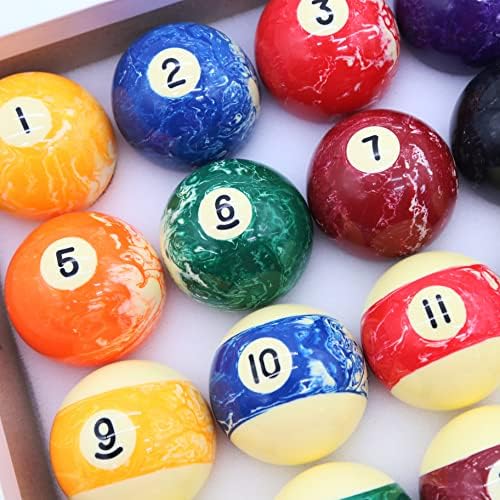Cueelf Billiard Ball Conjunto 2-1/4 polegadas 16 bolas para mesas de piscina bolas profissionais de piscina