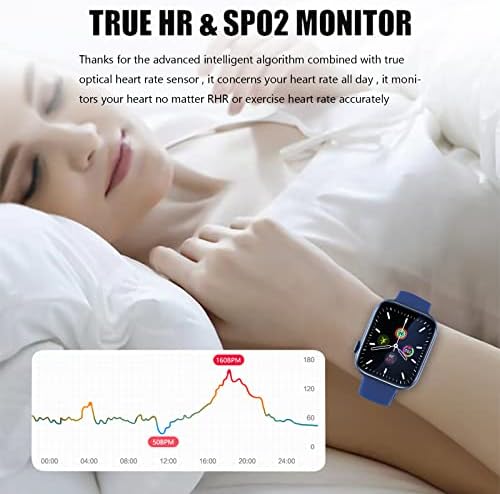 Byikun Smart Watch que pode enviar uma mensagem e chamar, Relógio de fitness de smartwatch de 1,8 polegada HD, relógio de fitness, rastreadores de atividades e smartwatches, relógio de fitness com frequência cardíaca monitor #D