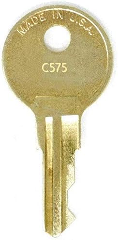 Chave de substituição Tennsco C575: 2 chaves