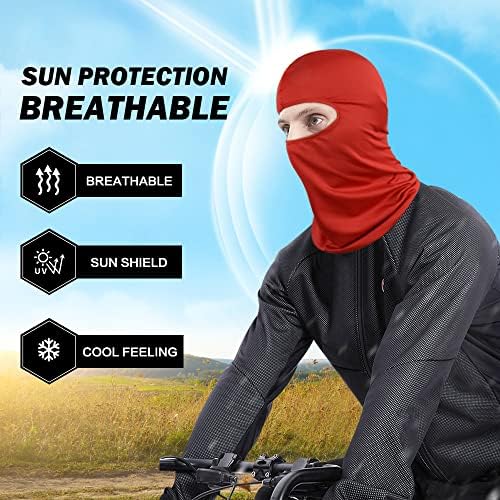 Sunland Black Balaclava Motocicleta Bike Bandana Bandana Skateboard Head Sock