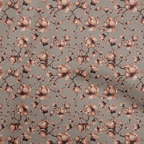 tecido de veludo de veludo Oneoone tecido de costura floral de tecido de estampa pelo quintal 58 polegadas de largura-9788