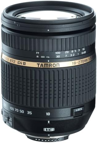 Tamron Auto Focus 18-270mm f/3.5-6.3 DI II VC LD Aspéricos se lente de zoom de macro com motor embutido para câmeras Nikon DSLR