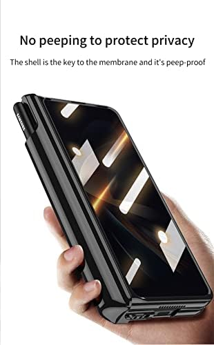 Caixa Baili Galaxy Z Fold4 com S Slot S Slot e Filme Protetivo Anti-Peep, Kickstand embutido e Caixa de Galáxia Z. Fold4 da Hinge Magnetic