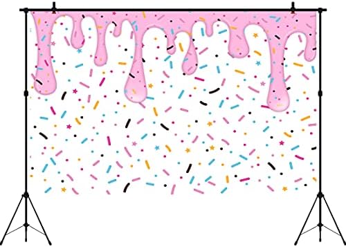 Aperturee Ronela de 5x3ft Grow Up Backdro Colorido Sprinkle Confetti Rosa Aniversário Birthday Church