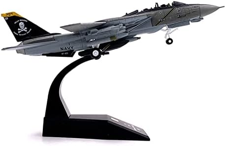 Copiar o Avião Modelo 1/100 para F-14 Fighter Tomcat Jolly Roger Esquadrão Boeing Militar Militar Bomber Diecast Metal Model Model