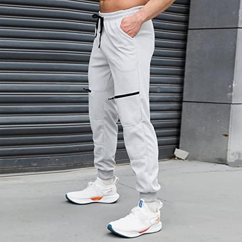 Calça de moletom masculina de girola, calça de ginástica de girola, calça de treino de ginástica cônica para correr, atletismo