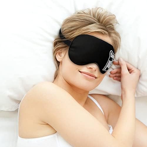 Cool Lhama Sleep Máscara para os olhos Tampas de olho macio bloqueando luzes vendidas com cinta ajustável para tirar