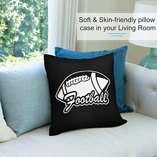 Rugby American Football Throw Capas de travesseiros Conjunto de 2 estojo de almofada para sofá -sofá de brophases decorativas do