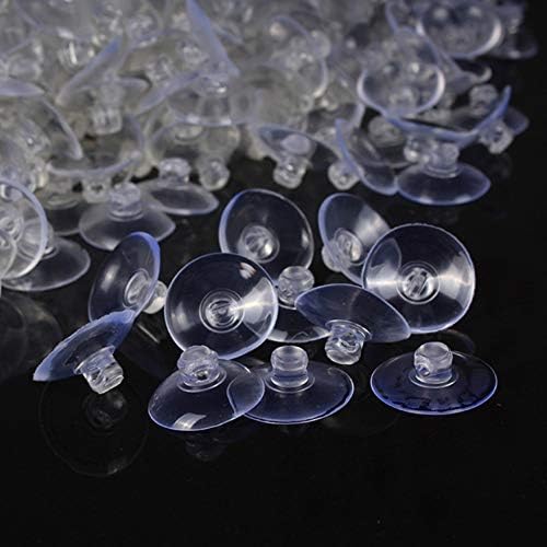 Copos de sucção transparentes, 30 peças PVC Plástico Cup de 45 mm, 30 mm, 20 mm Cabeça de cogumelos Pontas sem ganchos