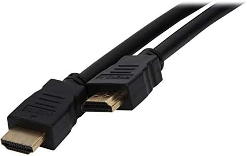 NIPPON LABS HDMI-FF-6BK CABO HDMI HDMI de alta velocidade de 6 pés 28AWG com conectores de ouro/macho da Ethernet masculino, preto