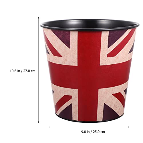 Informações de lixo de lixo de estilo britânico de estilo britânico lixo de lixo vintage lixo de bandeira uk