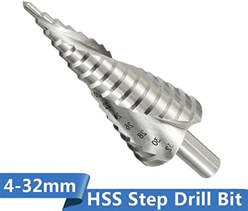 Bit de broca de passo yuzzi 1pc 4-12 4-32mm Pagode Drill Drill hexagon parafuso núcleo de perfuração Tool de perfuração Spiral
