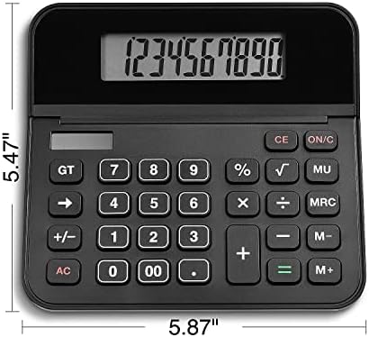 Calculadora de mesa de 10 dígitos TR250 TR250 TR250 TR250 TR250, preto