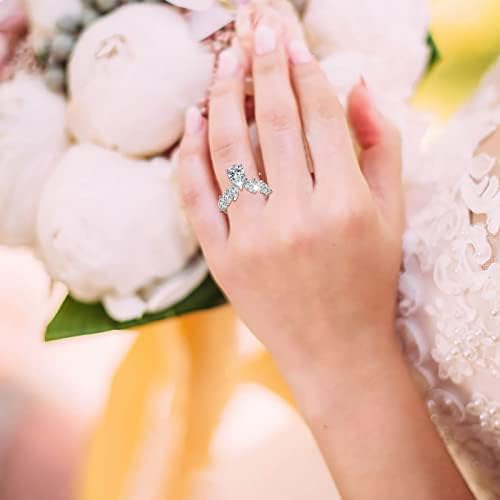Anel de polegar espesso noivado redondo zircões de zircões femininos anéis de casamento anéis de jóias para mulher anel de diamante completo anéis de rosa anéis de rosa