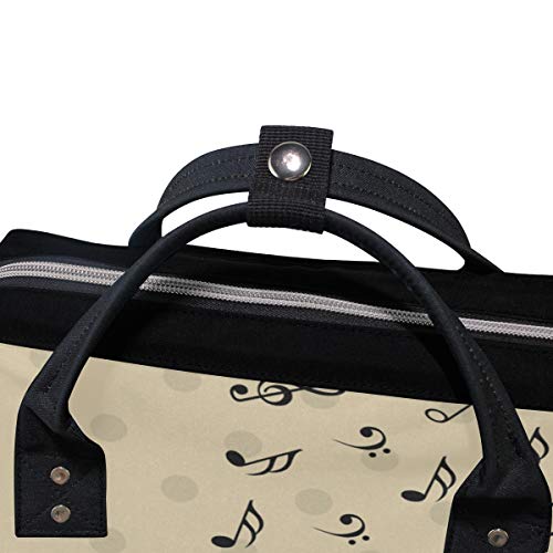Backpack de fraldas de colourlife Projeto de produção musical casual Daypack Multifuncional Sacos de Nappy