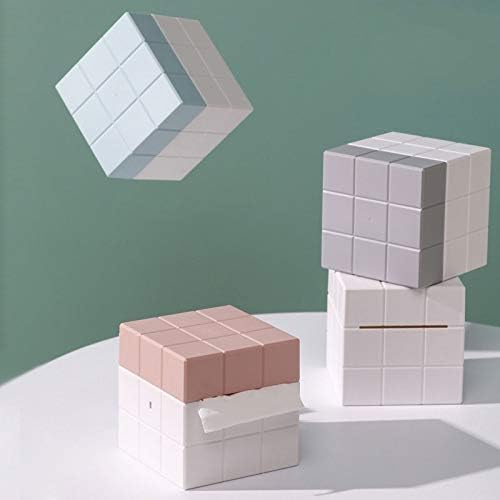 Caixa de tecidos New Cub Cube Tissue Caixa de tecido escavado projeto removível estável