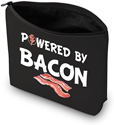 MBMSO Bacon Makeup Bag Funny Powerd by Bacon Gifts