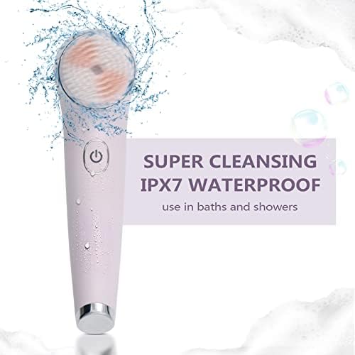 Sunmay Brush de limpeza facial elétrica, lavador de rosto recarregável com 4 modos de operação e 2 cabeças de escova, limpador
