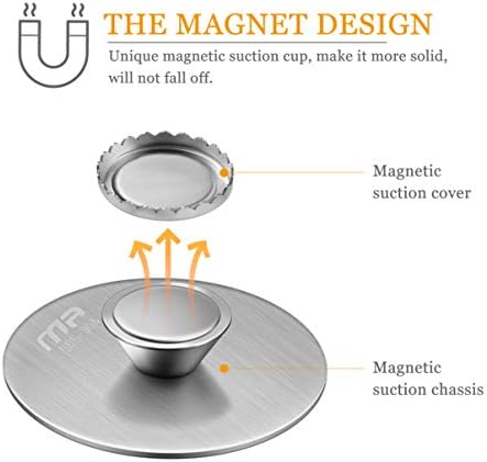 Suporte de sabão magnético doiTool, 2pcs aço inoxidável adesão a aço montado na parede Sabon Soaver prato com ímã,