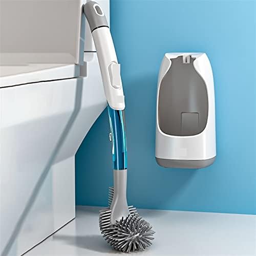 Escova de vaso sanitário de cama, escova de vaso sanitário de silicone tpr pincel kit kit de parede tipo de parede tipo líquido pincel líquido para piso wc banheiro acessório de limpeza