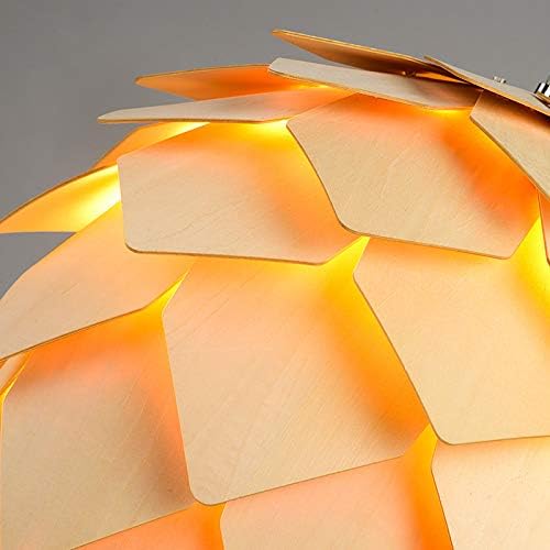 Estilo moderno pingente criativo luminária manual artesanato de madeira pinheiro lâmpada pendente pendente e26 para barro de bares