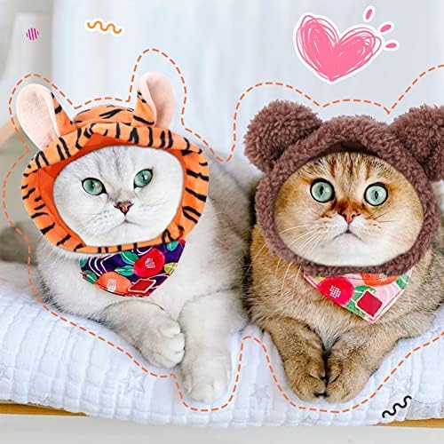 5 peças bonitinhas de gato gato gatinho traje de cachorro com tigre sapo urso vaca