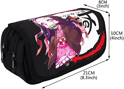 Bolsa de maquiagem com zíper de zíper de zíper de anime Roffatide