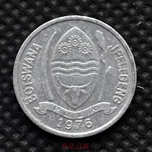 Botswana Coin 1 Turki African Animal Coin Ano Ano Aleatório de 18,5 mm de alumínio KM3