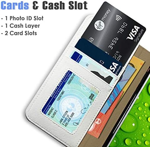 Para iPhone 8 Plus, iPhone 7 Plus, capa de capa de carteira Flip Wallet, A22002 Beach Shell Starfish Blue Sea 22002