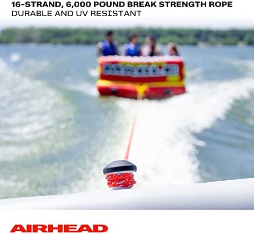 Airhead Bling Tow Ride para 1-6 tubos de reboque de cavaleiros, esquis d'água, placas de acordos e wakeboards, vários