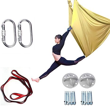 Hammock de ioga aérea Issei. Usado para o pino de ioga, pilates de mão, balanço sensorial, flexibilidade e força do núcleo